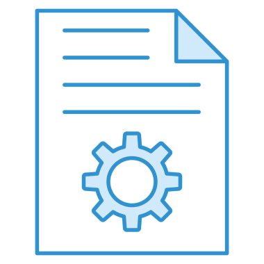 Belge ayarları için iş ve teknoloji simgesi