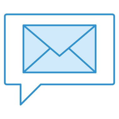 Posta & kabarcığı için iş ve teknoloji simgesi