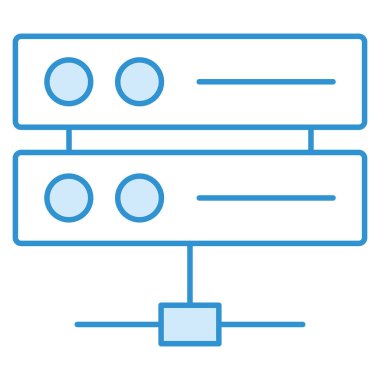 Depolama & veritabanı için iş ve teknoloji simgesi 