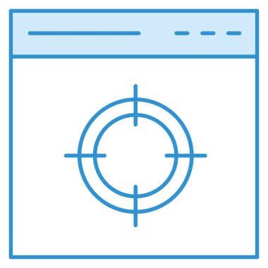 Odaklanma & hedefi için iş ve teknoloji simgesi 