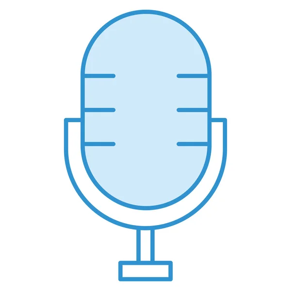 Üzleti Technológiai Ikon Mikrofon Hangszóró — Stock Vector