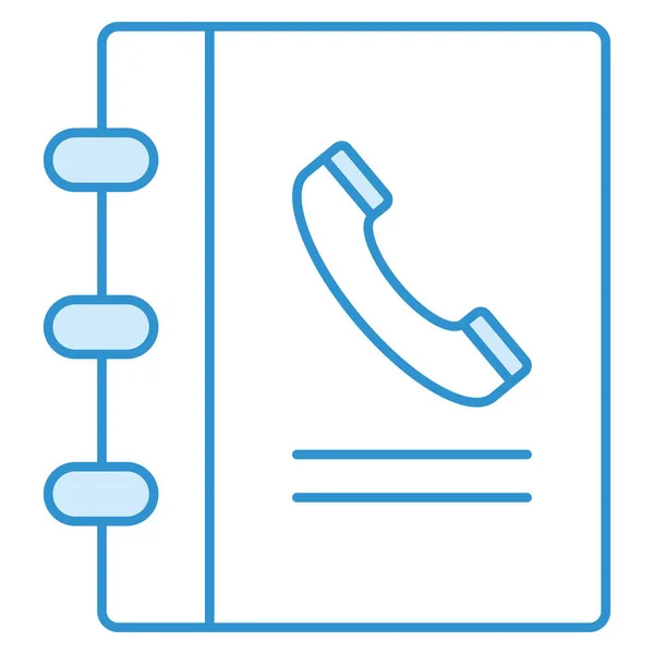 Business Technologická Ikona Pro Telefonní Seznam Kontakty — Stockový vektor