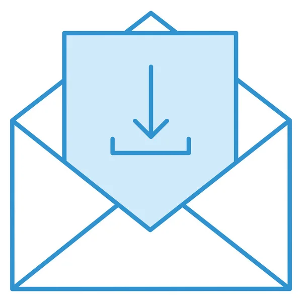 Icône Affaires Technologie Pour Courrier Message — Image vectorielle