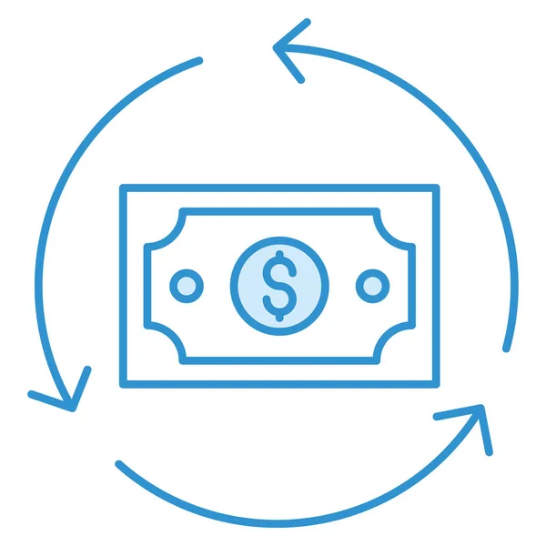 Icono Negocio Tecnología Para Transferencia Dólar Ilustraciones de stock libres de derechos