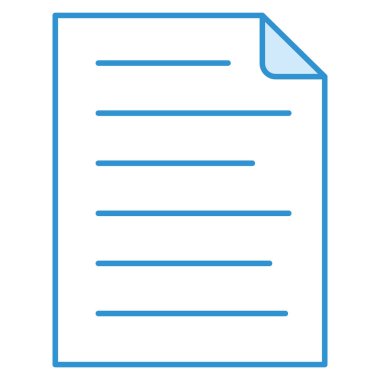 Belge & sayfası için iş ve teknoloji simgesi 