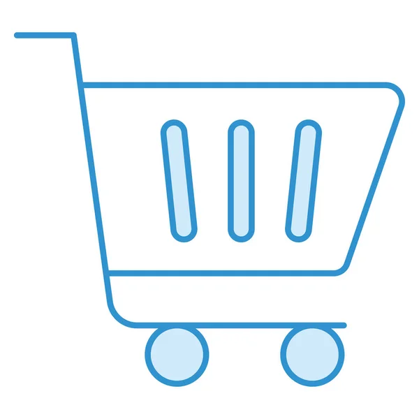 Icône Affaires Technologie Pour Chariot Shopping — Image vectorielle