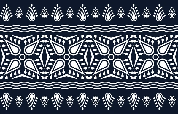 幾何学的な民族パターンの伝統的なデザインの背景 カーペット バティック サロンのための — ストックベクタ