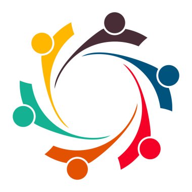 Altı kişilik bir grup. El ele tutuşuyorlar. Zirve çalışanları aynı güç odasında toplanıyorlar..