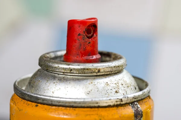 Gros plan de la bombe aérosol — Photo