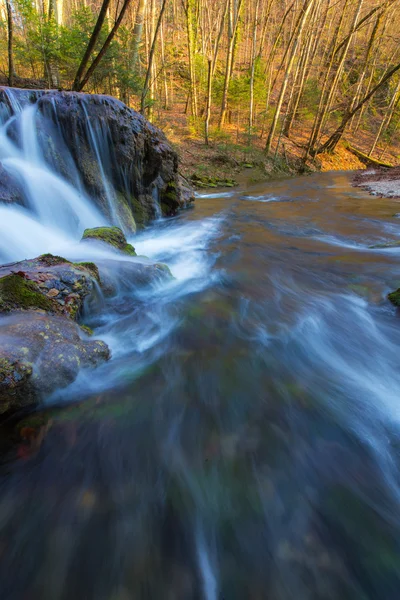 Beautiful waterfalls and mountain stream in Transylvania — Stock Photo, Image