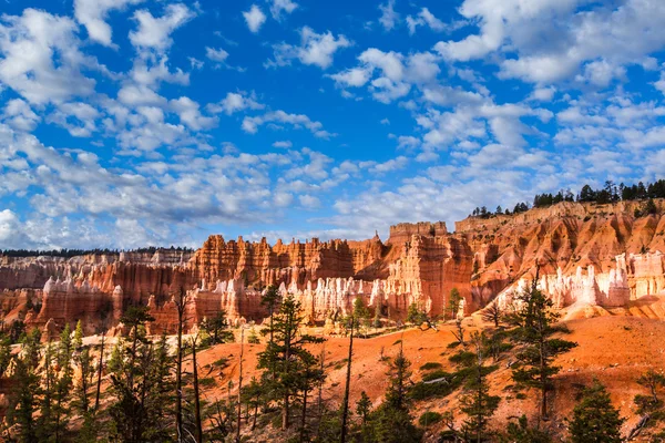 Bryce Canyon scenery, profiled on deep blue sky — Stock Photo, Image