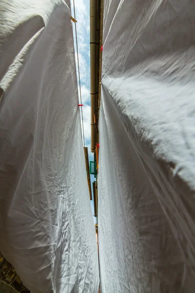 İtalyan kırsal köy geleneksel mimarisinde