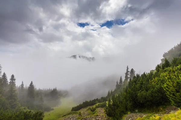 Paisaje de montaña en los Alpes transilvanos en verano — Foto de Stock