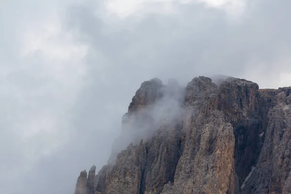 Beautiful Cloudscape Dolomite Mountains Summer — Stok fotoğraf