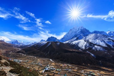 Himalaya dağ manzarası