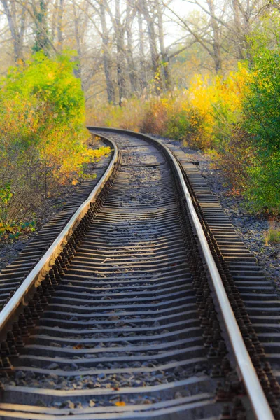 Ferrocarril escénico en otoño — Foto de Stock