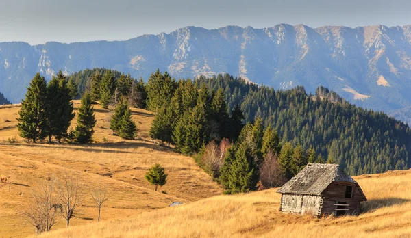 Herbstlandschaft im ländlichen Raum in Transsilvanien — Stockfoto