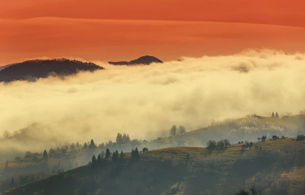 Paysages d'automne en zone rurale en Transylvanie — Photo