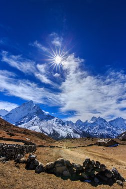 Dağ manzarası Himalaya, Nepal