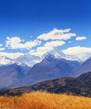 Peru Andes güzel dağ manzarası