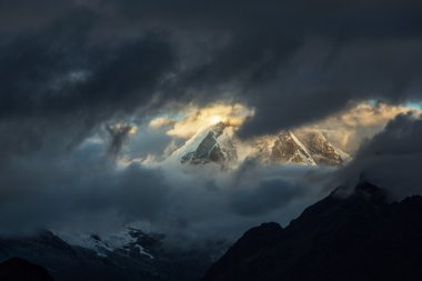 Andes güzel dağ manzarası
