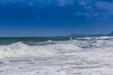 Güzel bir kumsal bir Yunan Adası
