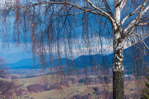 Herbstlandschaft in abgelegener ländlicher Gegend in Transsilvanien — Stockfoto