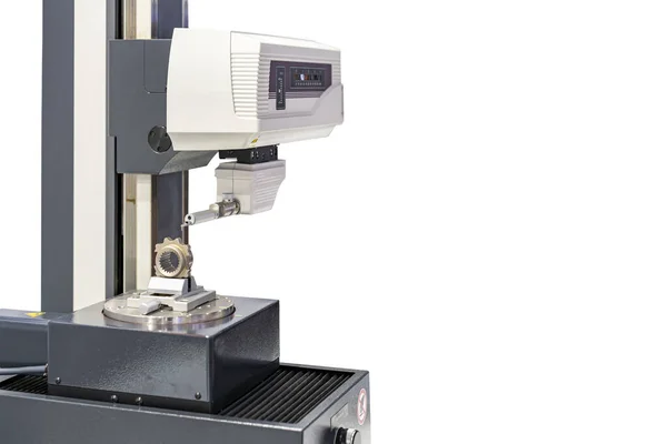Piñón Mecanizado Pieza Producto Conjunto Vise Durante Inspección Rugosidad Máquina — Foto de Stock