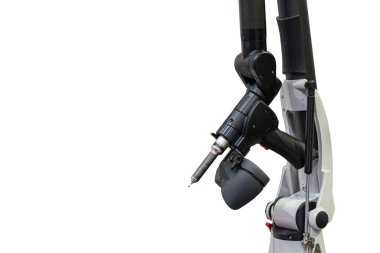 Taşınabilir silah taraması ya da el bilgisayarı lazer taraması yüksek teknolojili dokunmatik sonda cihazı ve kırpma yolu ile izole edilmiş endüstriyel mühendislik imalatını ölçmek ya da tersine çevirmek için modern