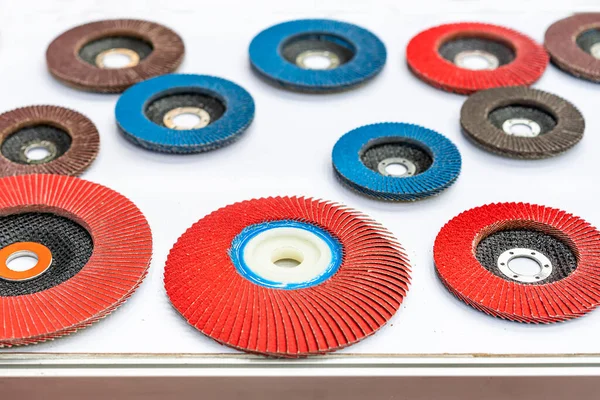 various size and color abrasive sand flap wheel for grinding remove rust corrosion on metal or other