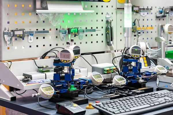 Nauwkeurigheid Precisie Digitale Indicator Meter Apparatuur Voor Het Meten Van — Stockfoto