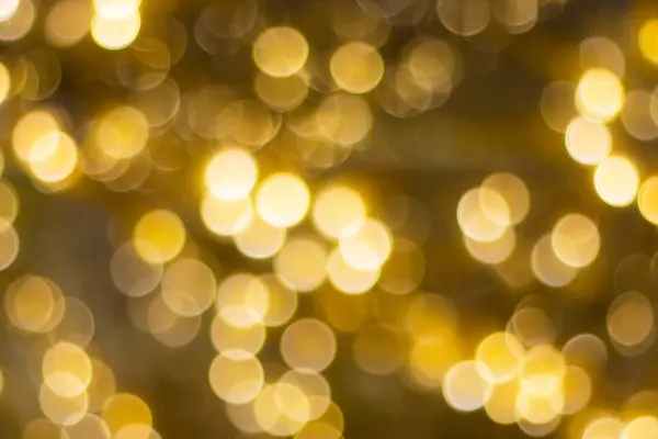 Blur Abstract Bokeh Circle String Lights Background Wallpaper — Stock Photo, Image