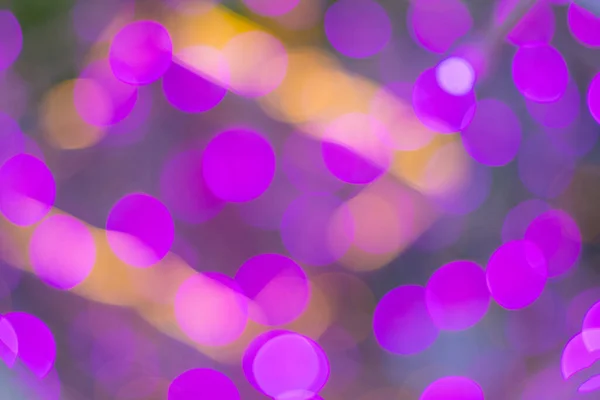 Blur Abstract Bokeh Circle String Lights Background Wallpaper — Stock Photo, Image