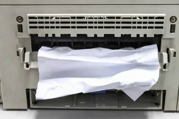 Paper Stuck Paper Jam Printer Office Stock Picture