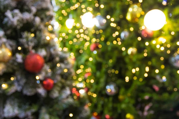 Borrosa Árbol Navidad Decoraciones Navidad Hermosas Decoraciones Interiores — Foto de Stock