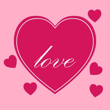 Aşk tasarımı için sembol kalp grafikleri kalp konsepti sevgililer günü  