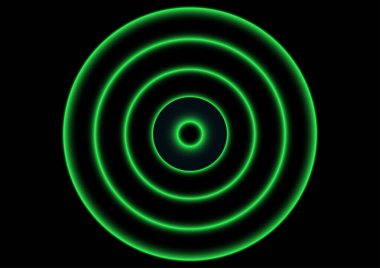 yeşil daire grafikleri soyut arkaplan duvar kağıdı vektör illüstrasyonu