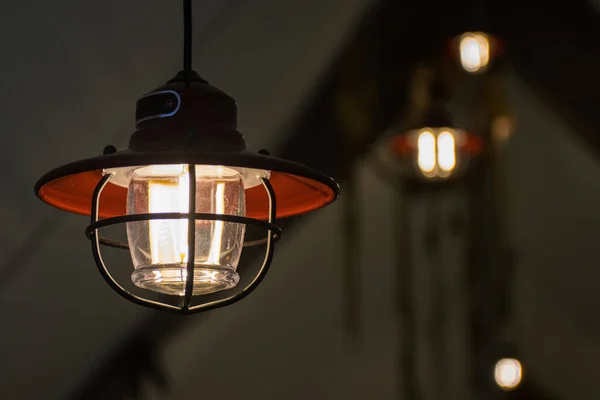 Lampada Decorazione Della Lampadina Illuminazione Stile Della Casa — Foto Stock