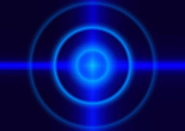 图形设计圆圈风格发光抽象背景蓝色色调矢量插图 — 图库矢量图片