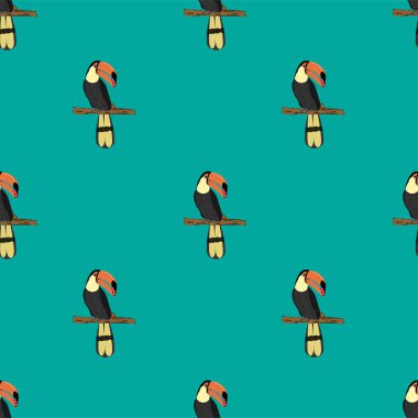 Kusursuz görüntü Kuş Boynuzu Arkaplan Duvar Kağıdı Vektörü İllüstrasyonu için şubede duruyor