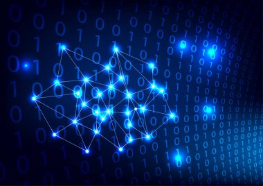 grafik tasarım dijital devre ikili kodlu ondalık diyagram teknolojisi arka plan duvar kağıdı çizimi illüstrasyonu için  
