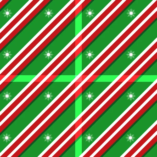 Diseño Gráfico Patrón Papel Estilo Navidad Verde Rojo Vector Color — Vector de stock