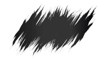 Beyaz zemin üzerinde kalın siyah köşegen fırça darbesi, sanatsal tasarım elementi, doku örtüsü ya da etkili sancak çerçevesi kadar mükemmel