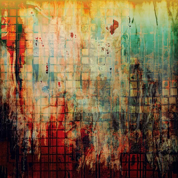 Het oude patroon met delicate abstracte patroon als grunge achtergrond. met patronen met verschillende kleuren — Stockfoto