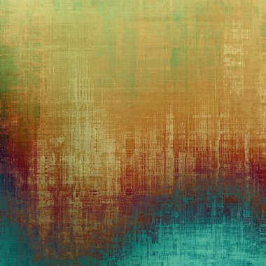 Abstract retro design composition. Stylish grunge background. With different color patterns