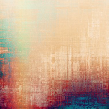 Abstract retro design composition. Stylish grunge background. With different color patterns