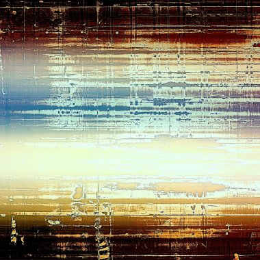 Abstract retro design composition. Stylish grunge background. With different color patterns