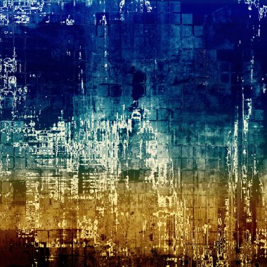 Abstract retro design composition. Stylish grunge background. With different color patterns