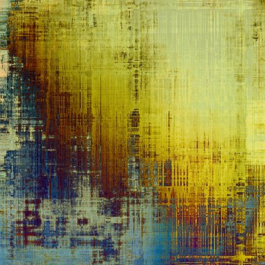 Retro tarzı grafik kompozisyon dokulu grunge arka plan üzerinde. Farklı renk desen ile
