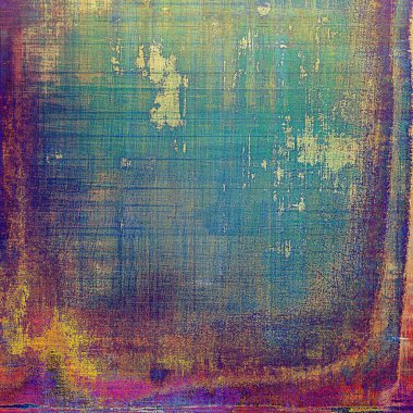 Eski tarz kirli arka plan ile dokulu vintage öğeler ve farklı renk desen